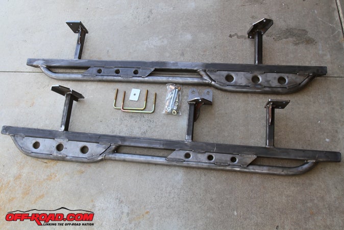 We opted to have the Metal Tech 4x4 sliders sent to us in bare metal, though these parts are never completely bare because theres a coat of grease applied to them to inhibit rust and corrosion.