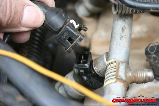 Notice the number on the injectors connector.
