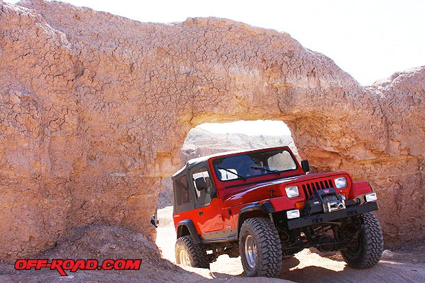 If fun and scenic 4x4 trails is more your thing, theres plenty of that at Truckhaven. Here we found an arch big enough for a Jeep to go through.