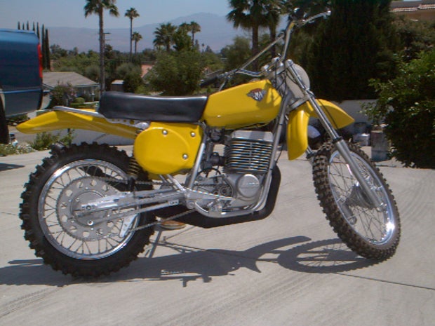 Other than the altered shocks, this 1975  model shares much with the older units.