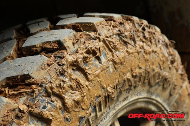 The Destination M/T2 features mud and stone rejectors to clear debris away from the tread and incorporates a 23-degree attack angle thread design that allow for strong pulling power through rough terrain.