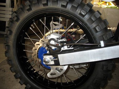 A Tusk wave rotor works with a Nissin brake set-up.