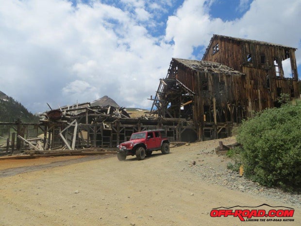 The Columbus Mine and Mill are just north of Animas Forks, on the way to California Gulch and County Road 110 back to Silverton.