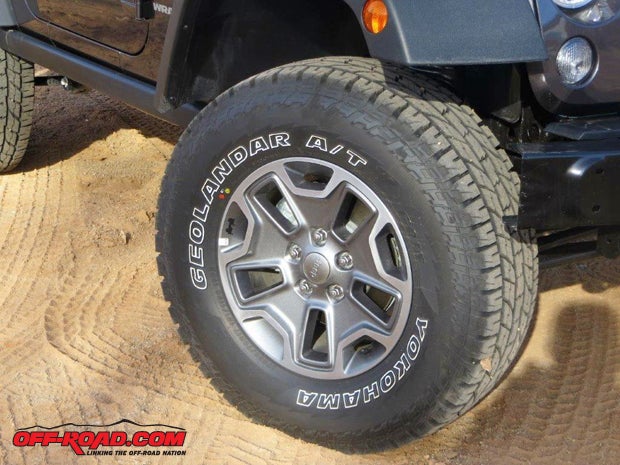With improved traction in snow and rain, the Geolandar A/T G015 is an impressive combination tire for all Jeep models, giving good mileage and no highway noise while still providing very good traction in modest off-road situations. They are available in outline white letters (OWL) or with plane black sidewalls.