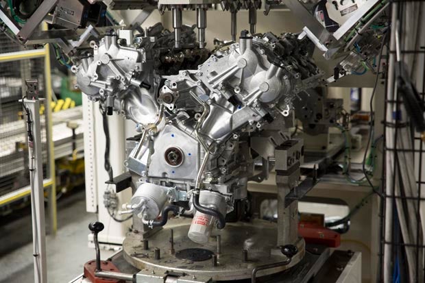 The new Endurance V8 is constructed at Nissan's engine plant in Decherd, Tennessee. 
