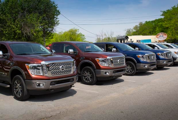 With a fleet of Titan XDs available to us, we were able to drive the new Endurance V8 and hop in a Cummins-powered Titan XD for comparison. Both are great engines but offer very different power delivery.