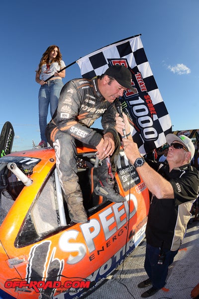 Robby Gordon overcame some challenges during this year's Baja 1000 to reach the finish line in La Paz.