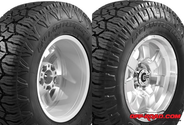 The Exo Grappler AWT also features two unqie sidewall patterns for the owner to choose which look the like best.